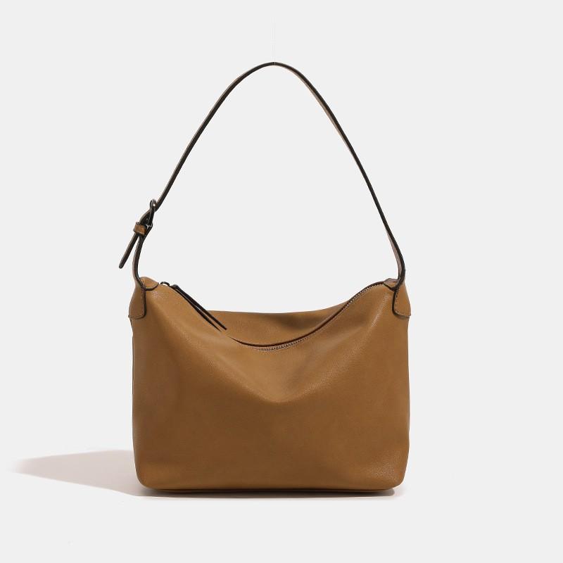 

2025 New Niche High-end Casual Commuting One-shoulder Underarm Bag Simple All-matching Portable Dumpling коричневый