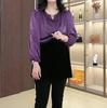 2025 Spring Fashion: Loose Slimming Plus Size Shirt for Middle-Aged Women