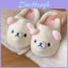 Zapatillas de Algodón Acogedoras Rilakkuma Con Suela Antideslizante Para Comodidad en Interiores