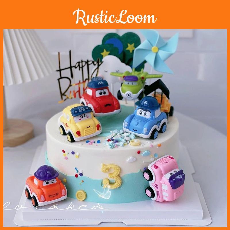 Decoration Cake Car Cartoon Cars 3 Children Birthday Baking Dessert Gift Flag