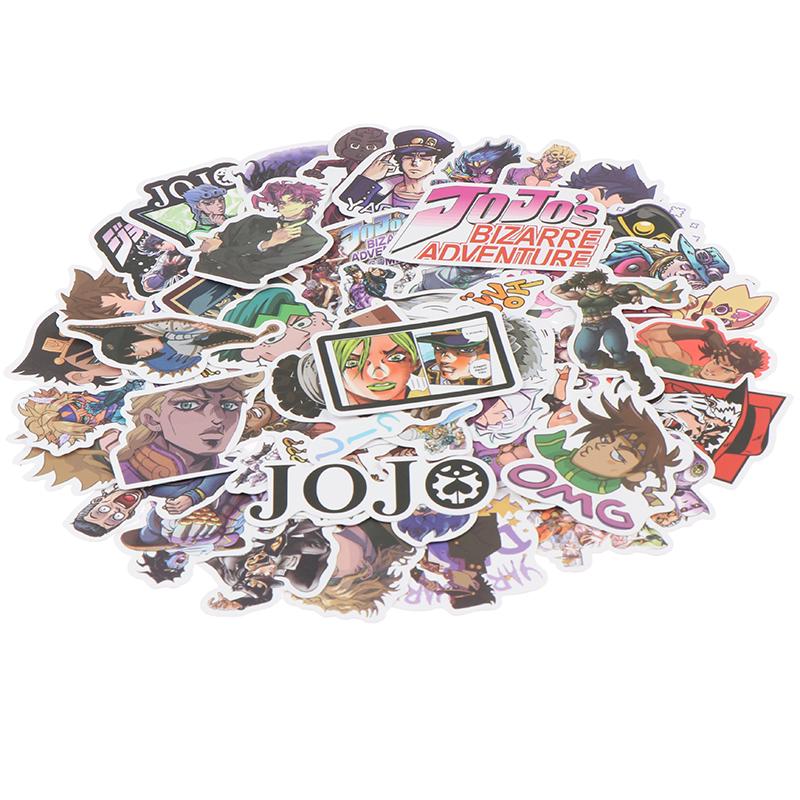 

50Pcs Jojos Bizzare Adventure Stickers For Motorcycle Laptop Bicycle Skateboard 50pcs