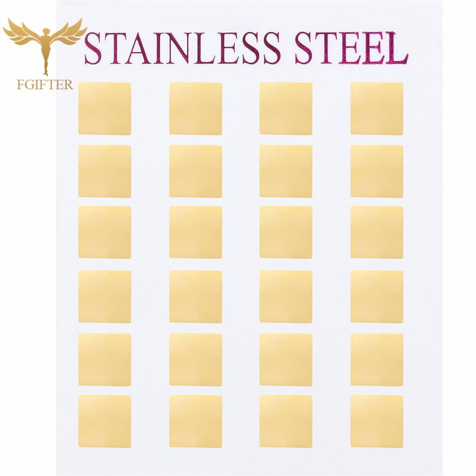 12 Pairs Stud Earrings Set for Women Geometric Triangle Star Round Cross Heart Earing Piercing Stainless Steel Zircon Resale