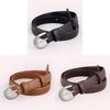 Womens Classic Leather Waist Belt With Pin Closure For Daily Wear And Jeans