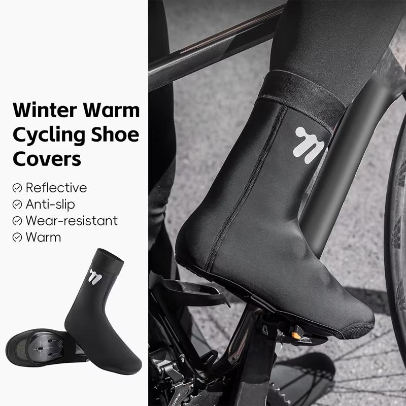 Winter Cycling Shoe Covers Warmth Windproof Bicycle Riding Boot Covers Multi-color for Men And Women