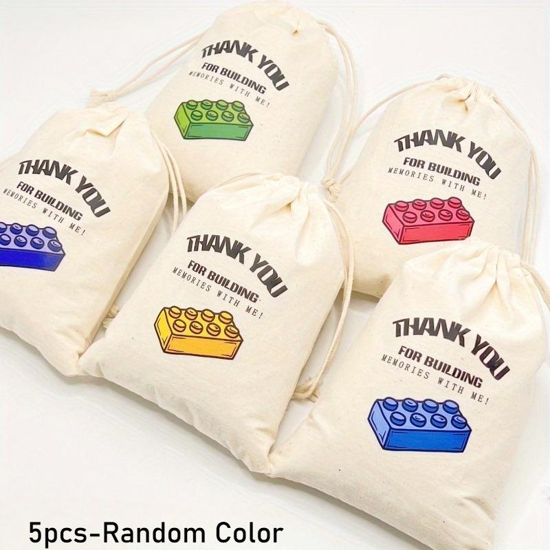 

5pcs Storage Drawstring Bags, Binding Pockets, Wrapping Bags, Gift Bags, Party Supplies, Gift Wrapping And Storage Supplies