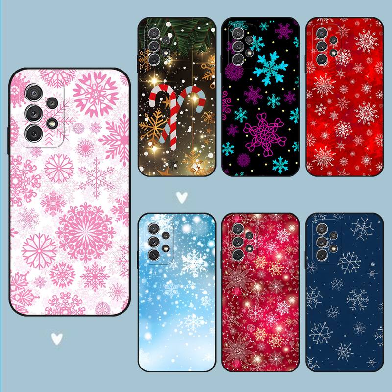 

Розовый чехол для телефона с рисунком снежинки для Samsung M 10 11 20 21 30 31 51 S Prime S5 6 S6 S9 S8 S7 Edge, черный мягкий силиконовый чехол