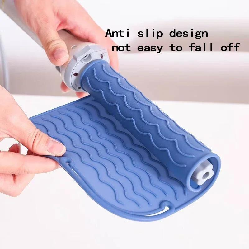 Přenosná silikonová tepelně odolná podložka žehlička na vlasy Izolační podložka Protiskluzová protiskluzová podložka pro úpravu vlasů proti teplu na cesty