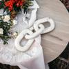 Elegante Nodo a Catena in Marmo- Moderni Oggetti Decorativi da Tavolino da Caffè- Decorazioni per la Casa da Libreria, Decorazioni da Tavolo per Soggiorno