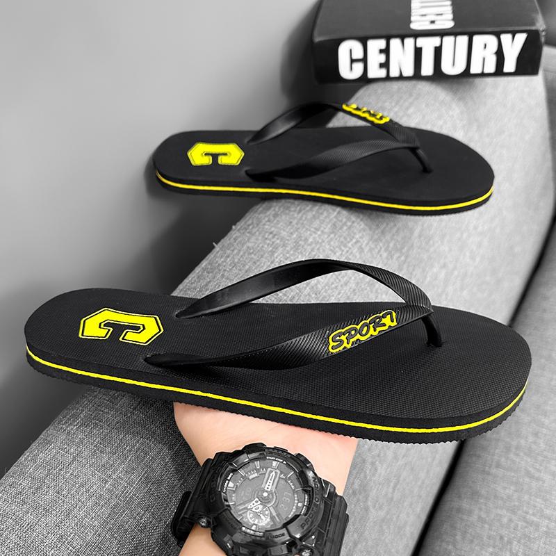 

Guangdong flip-flops men s summer wear non-slip and wear-resistant pinch beach shoes men s casual Vietnamese casual sandals 38
