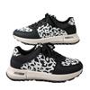 Foreign trade autumn and winter new leopard print sports shoes women's 2025 comfortable casual canvas shoes flat casual Forrest Gump shoes