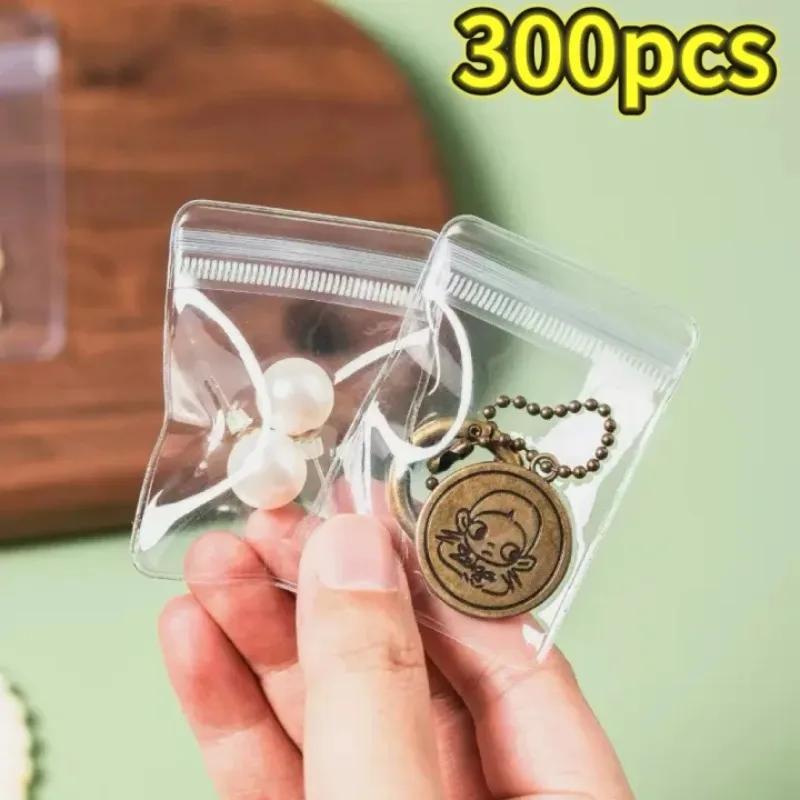 Jewelry Bag Small Self-Sealing Plastic Zip Clear PVC Storage Bags for Storing Bracelets Rings Earrings Organizer