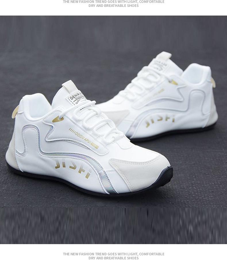 Męskie wysokiej klasy skórzane wodoodporne casualowe modne sneakersy