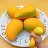 Squishy Mango Stress Balls Squeeze Toy Color-Changing Mango Handmade Squishy Fidget Balls Stress Relief Toy Gift