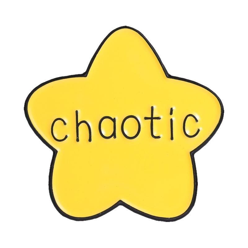 You're A Star Enamel Pins Chaotic Brooches Crying But Still Trying Lapel Badge Award Jewelry Gift for Fans Readers