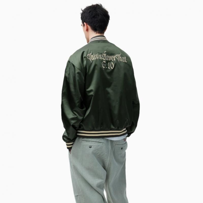 ThIs Is Never That Satin Jacket Olive