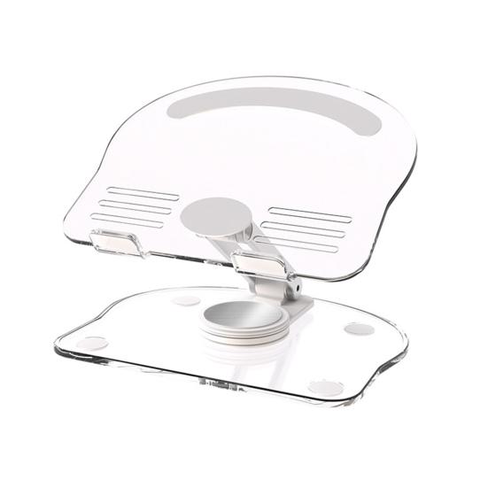 

Подставка для ноутбука с вращающейся на 360 градусов универсальной основой Прочная несущая стойка Эргономичное крепление для ноутбука белый