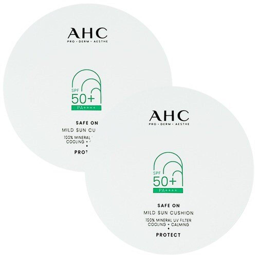 

AHC Safe On Mild Sun Cushion Солнцезащитный кушон 25 г (2 куска)