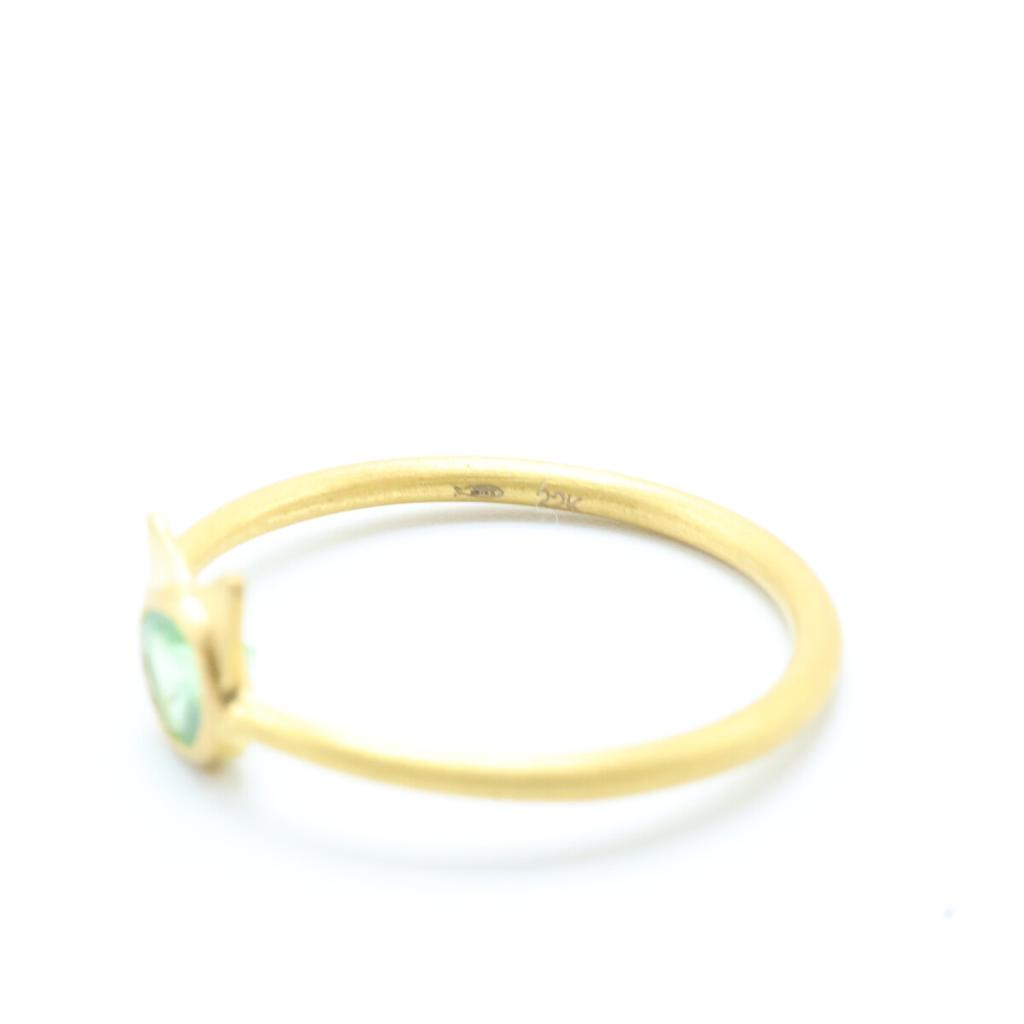 Marie-Helene de Taillac 22KYG 0.21ct Peridot Little Cat Ring ring Yellow GoldUsed