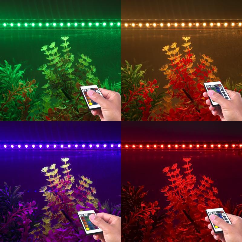 90-260V Aquarium Light Led Waterproof Fish Tank Clip Light Underwater Decor Lighting Submersible Lamp Plant Grow Lamp 18Cm