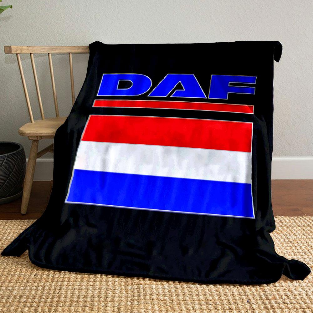 

DAF Logo Dutch Flag Blanket bedroom Blanket for Livingroom Couch lunch break Soft Cozy throw for Friend s festival Gift 80cm x 120cm