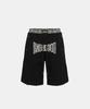 BADBLOOD Curved Logo Boxer Layered Sweat Bermuda Shorts - Leopard Black
