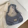 Small design texture bag 2025 new daily simplicity with summer leisure single shoulder folds crossbody armpit