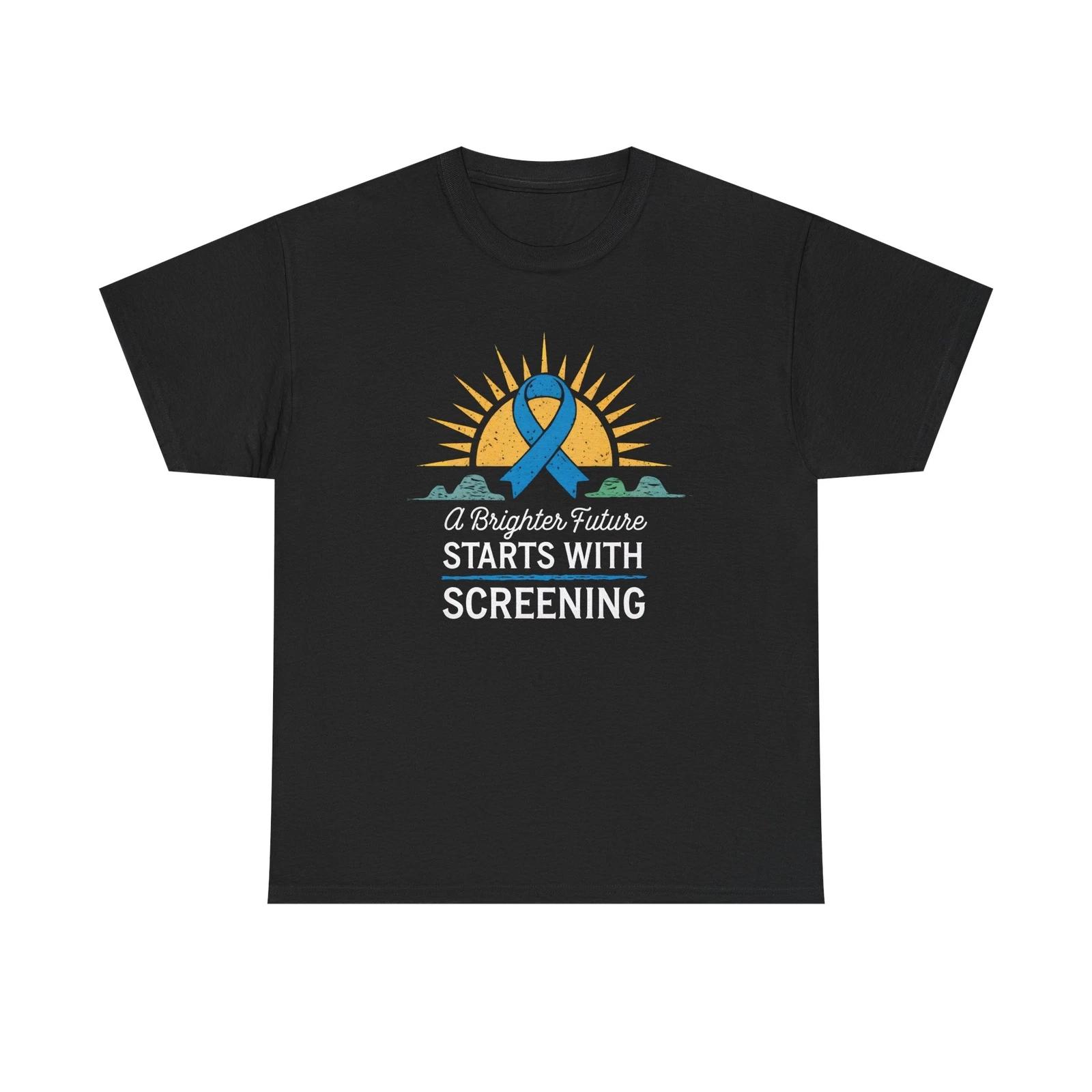 Colon Cancer Awareness Shirt Cancer Screening Support Top, Cancer Survivor Gift M