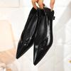 Fashion Autumn Single Shoes Fashion Pointed Toe Shallow Mouth Slip-on Soft Sole Non-slip Stiletto Shoes