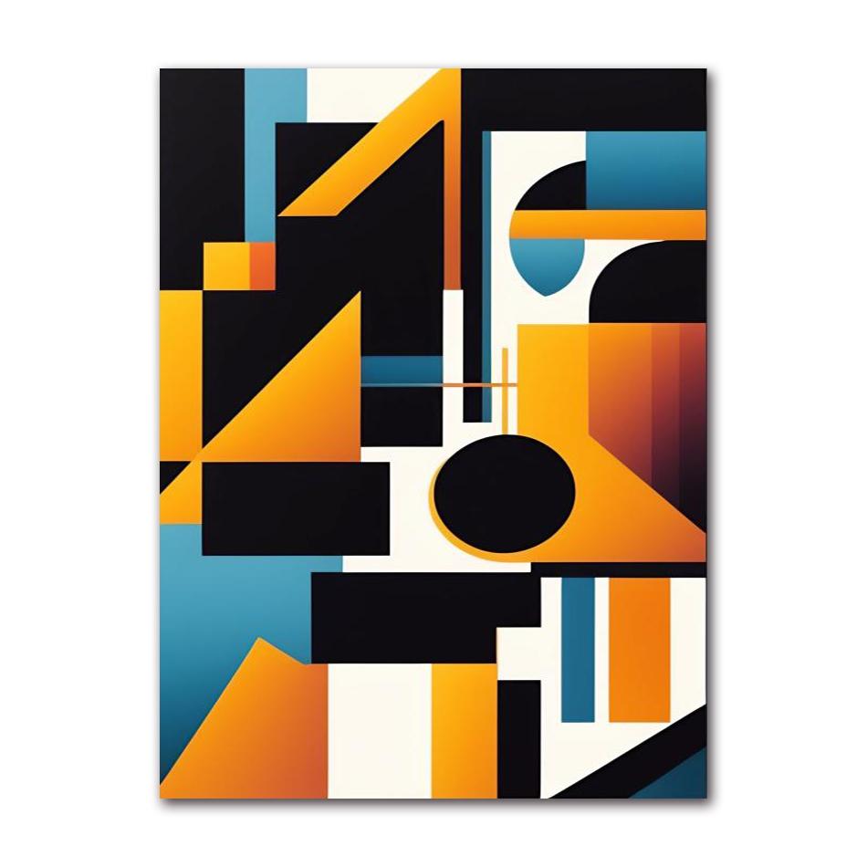 Art Pictures for Living Room Decorative Poster Modern Nordic Decoration Home Canvas Painting Geometric Yellow Abstract Wall