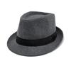 Men Winter Thick Warm Hats Gentleman Jazz Cap Classical Narrow Brim Top Hat Cold Weather Dress Hat