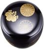 Nakatani Brothers Company Yamanaka Lacquerware 2.2cm Natsume (with inner lid) Black Kodaiji Maki-e 33-4805 -