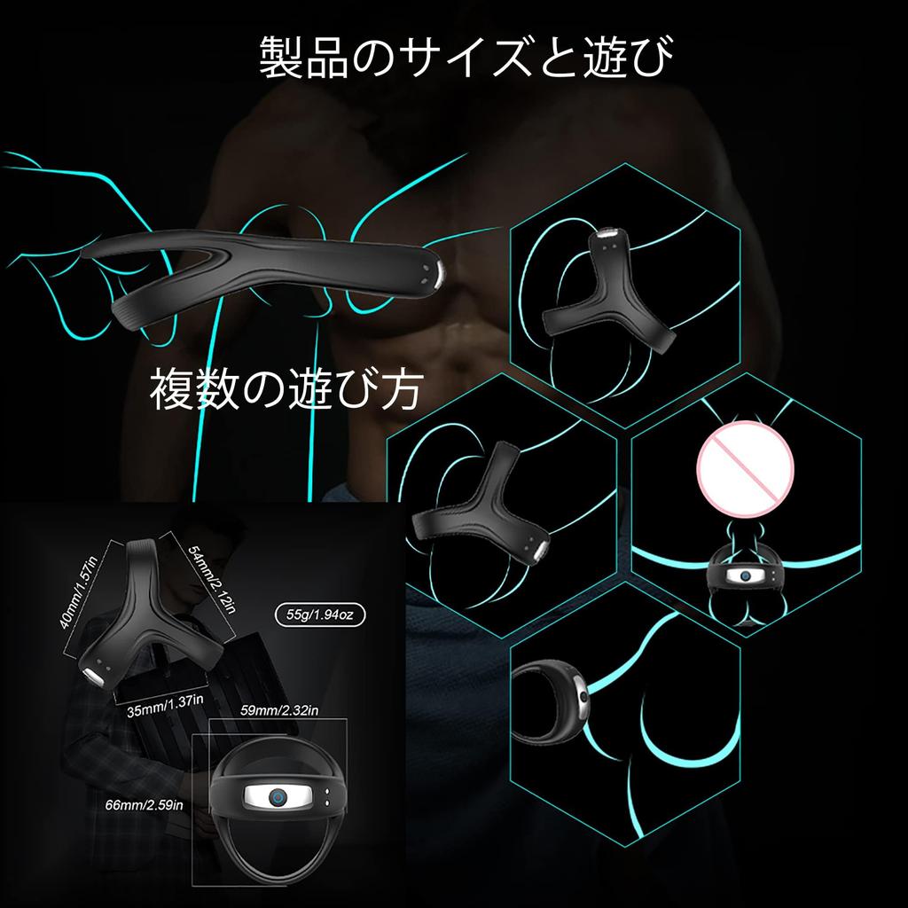 Penis Ring Electric Vibrator Cock Ring Penis Innovative Game Play Penis Ring Male Vibrator 10 Dynamic Frequency Vibration Popular Adult Goods for Men
