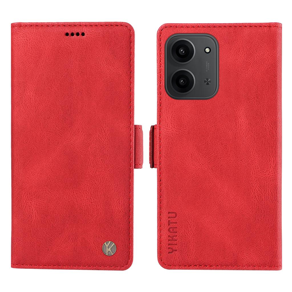 For Xiaomi Redmi 15C 4G (173mm) Leather Case YIKATU YK-005 Skin-touch Feeling Wallet Phone Cover