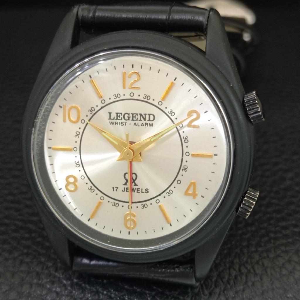 SWISS VINTAGE LEGEND HAND-WINDING MENS REFURBISHED ALARM WATCH A707528-1
