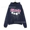 Sp5der Hoodie Unisex Oversized Cotton Pullover With Foil Letter Print Streetwear Sweatshirt Teens
