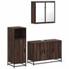 VidaXL Ensemble de meubles de salle de bain 3 pcs Chêne marron, armoire de salle de bain, placard de salle de bain, meuble 3300954