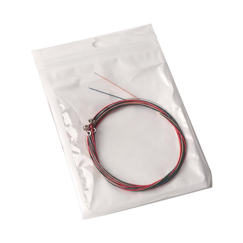 Folk String Colored Wooden Guitar String Sets - Individually Packaged Accessories