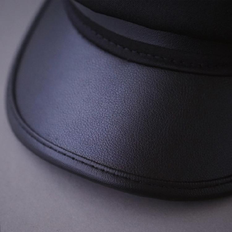 Japanese Leather Buckle Beret Octagonal Hat Warm Artist Hat All-match for Women
