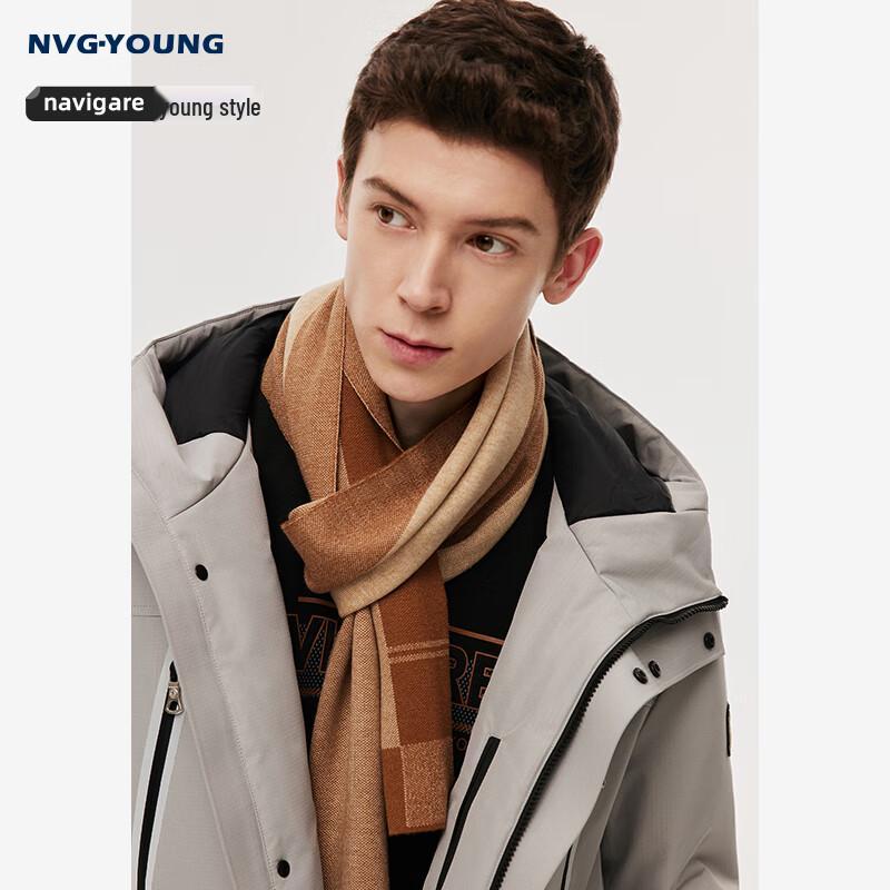 

Navigare Men s Color-block Knit Scarf 50