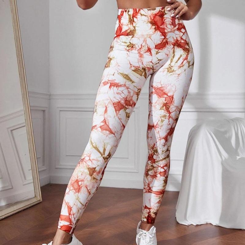 Seamless Tie Dye Sports Tight Fitness Yoga Leggings Pants Women Slim Fit High Waist Legging Trousers Women Fashion Push Up Running Yoga Legging 25600