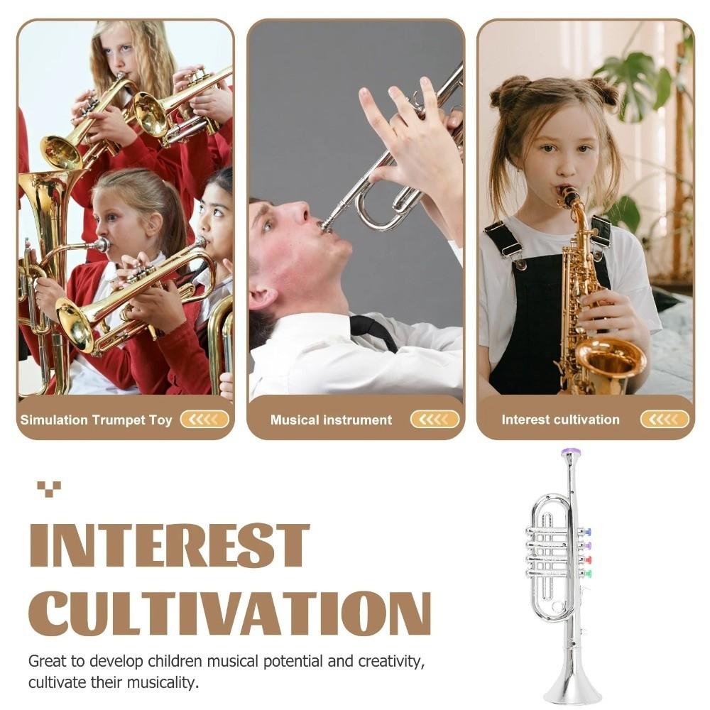 Four-tone Kids Saxophone Toy Simulated Musical Simulation Clarinet Toy  Parent-Child