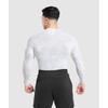 Gymshark Geo Seamless Long Sleeve T shirT whiTe lighT Grey A5a2c Wbdz