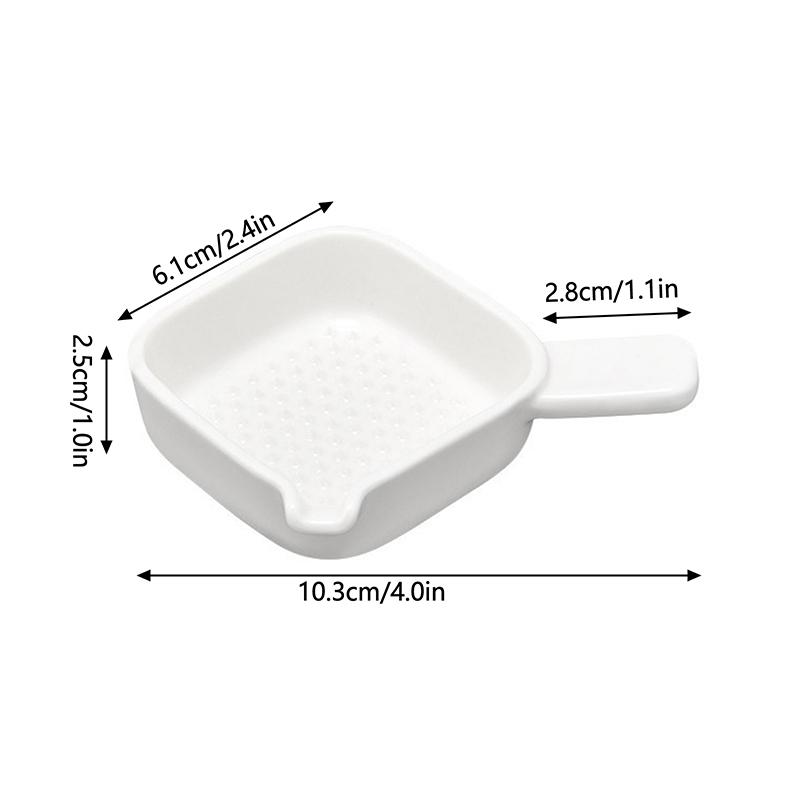 Würzteller Kunststoff Sojasaucen-Teller Dip Essig Teller Teller Topf Dipsauce Würzbeschale Knochenspuckschale Teller