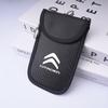 Leather Car Key Case Signal Blocker Bag Shielding Pocket For Citroen C1 C2 C3 Grand C4 Picasso C4L VTS C-ELYSEE DS Accessories aje256