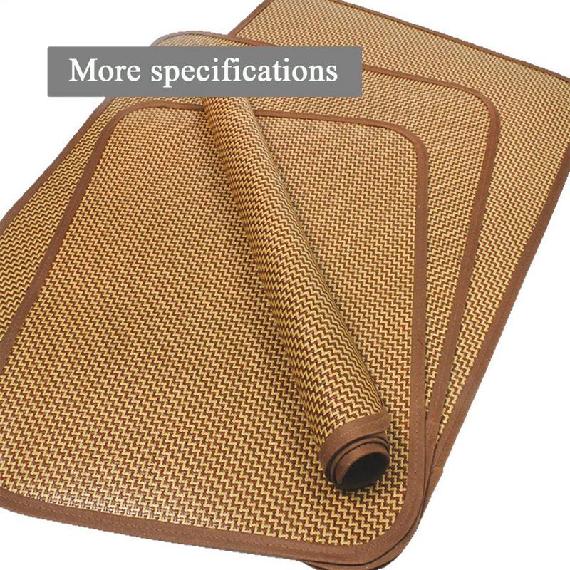 Summer Pet Cooling Pad Portable Dog Cooling Mat Washable Natural Straw Puppy Bed Blanket for Large Medium Small Pet Supplies