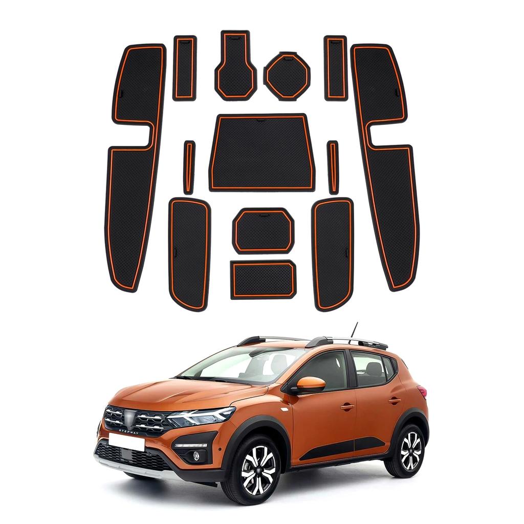 Car Door Groove Mat For Dacia Sandero 3/Sandero Stepway III Anti-Slip Door Slot Pad Auto Sandero Stepway Accessories PVC