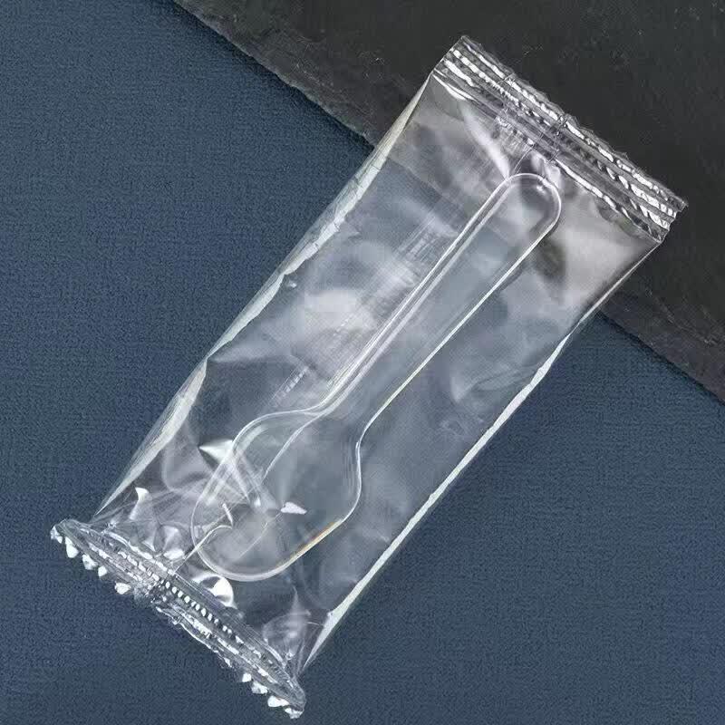 ZISIZ Individually Wrapped Plastic Disposable Tasting Spoons
