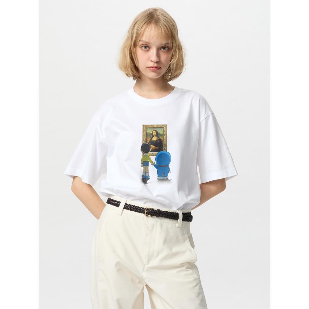 Uniqlo Louvre X DorAemon UT  GrAphic T  shorT Sleeve  A