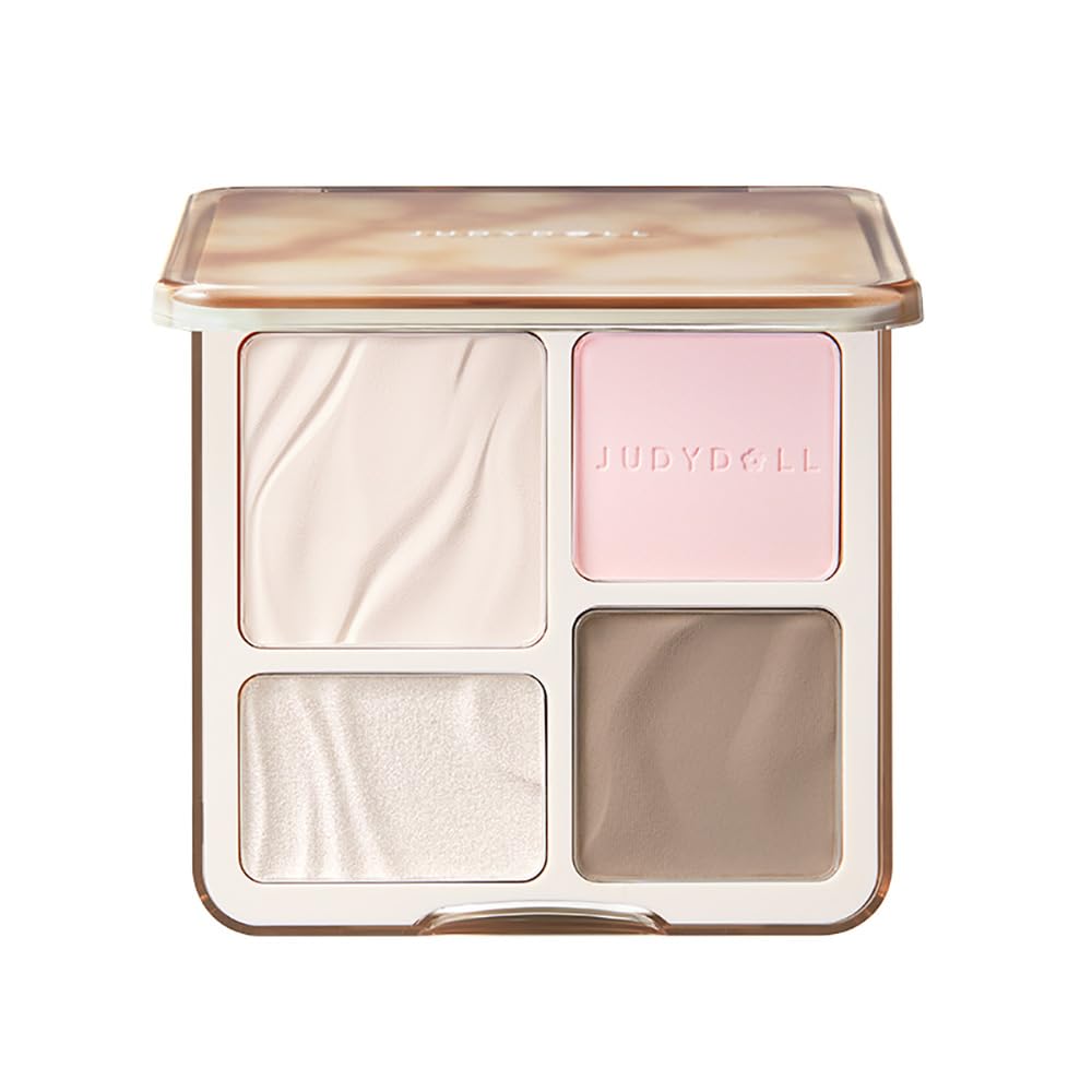 

Official Japanese JUDYDOLL Contour Master Palette (Renewed) - Chinese Cosmetics - Highlighter, Shading, Sculpting, Slimming Effect (#04N Neutral Tone)