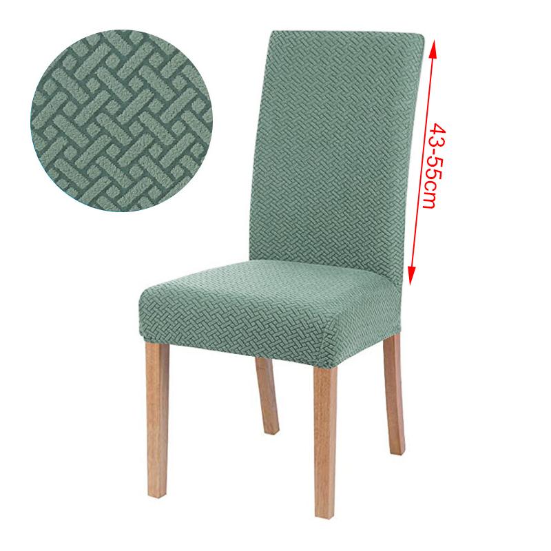 1/2/4/6 Piece Chair Cover Jacquard Dining Spandex Elastic Stretch Slipcover For Chairs Kitchen El Banquet Home Christma
